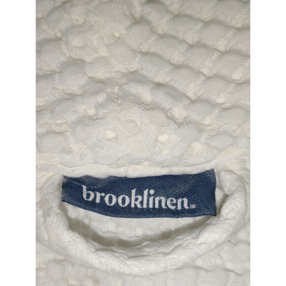 Brooklinen Dreamweave Robe Unisex White Waffle Knit M/L Spa Resort Relaxation - Picture 2 of 13